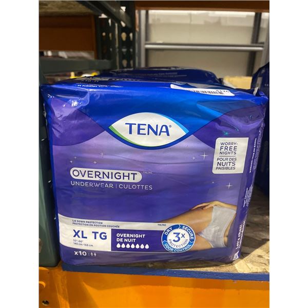 Lot of 2 Tena Overnight Underwear Size XL