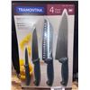Image 2 : Tramontina Cook's Knife Set 4 Piece
