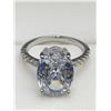 Image 3 : V.Wang Styled 2.2 Carat Oval Cut Solitaire Engagement ring NEW size 7