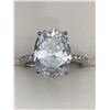 Image 4 : V.Wang Styled 2.2 Carat Oval Cut Solitaire Engagement ring NEW size 7
