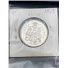 Image 1 : Canada Vintage 1963 Silver Half Dollar