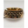 Image 4 : Fidgit Chain Link Rolling 10K GP Mens Ring
