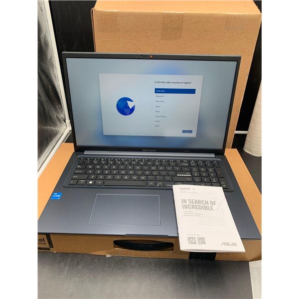 ASUS MODEL X1704Z Notebook PC , Powers up and in box, Please inspect to verify specs