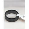 Image 2 : Black Bevelled Titanium Mens Band size 10