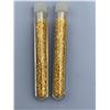 Image 3 : Lot of 2 large vial of golden flaking material
