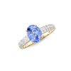 Image 1 : 14KT Yellow Gold 1.75ct Tanzanite and Diamond Ring