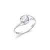 Image 2 : 14KT White Gold 0.36ctw Diamond Ring