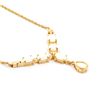 Image 2 : Plated 18KT Yellow Gold 1.95ctw Opal and White Topaz Pendant with Chain