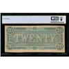 Image 2 : 1864 $20 T-67 Confederate PCGS 50