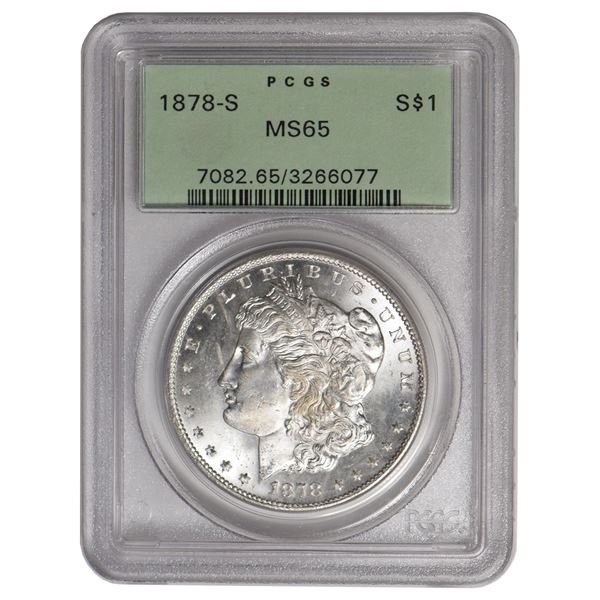 1878-S $1 Morgan Silver Dollar PCGS MS65