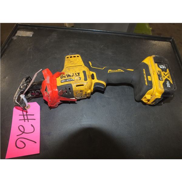 Dewalt 20 Volt Brushless Sawzall