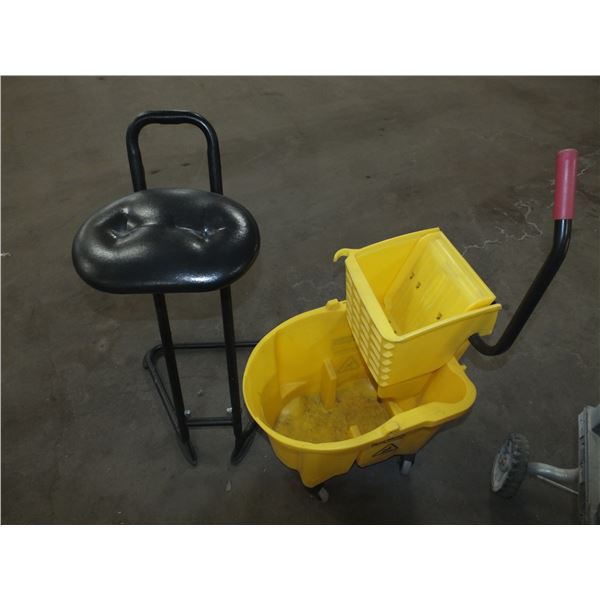 Mop Pail & Small Stool