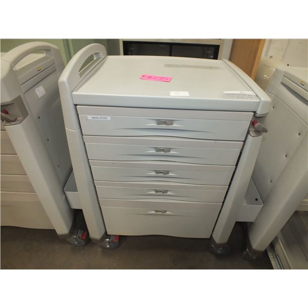 5 Drawer Medical Storage Cart On Wheels