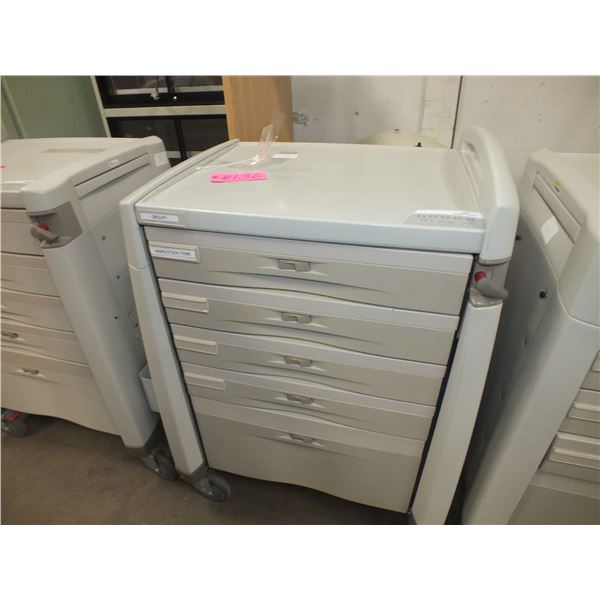 5 Drawer Medical Storage Cart On Wheels