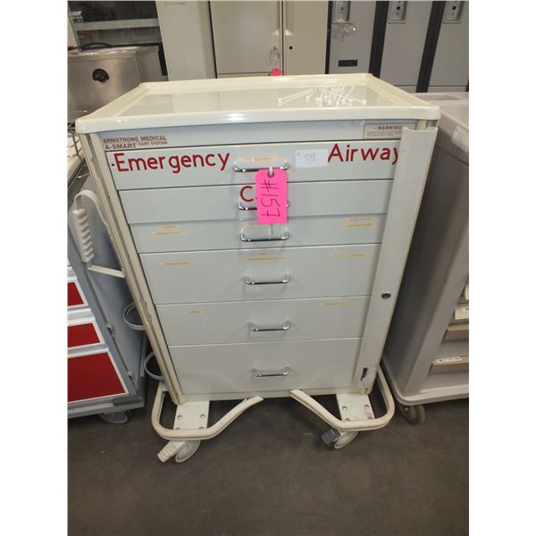 6 Drawer Medical Storage Cart On Wheels