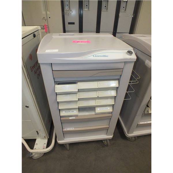 Medical Storage Cart On Wheels