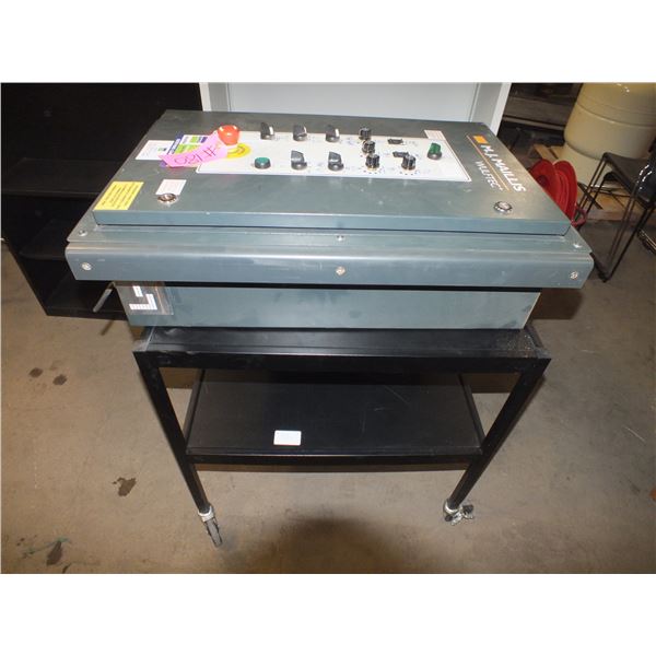 Power Control Box w/ Black Cart On Wheels