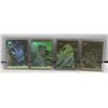 Image 1 : SSET OF 4 1993 JURASSIC PARK HOLOGRAM CARDS