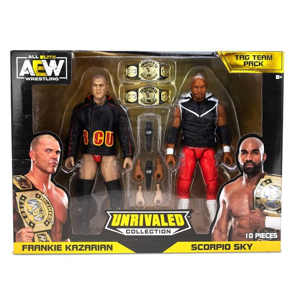NEW AEW UNRIVALED COLLECTION FRANKIE KAZARIAN AND