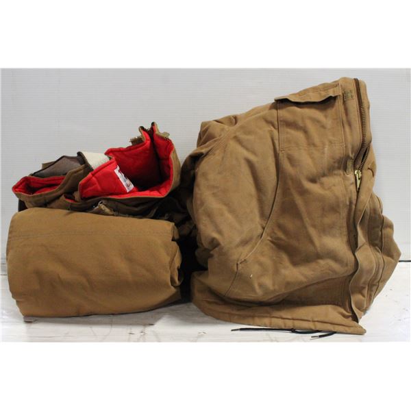 INSULATED WORK WEAR JACKET & BIB OVERALLS SIZE 48