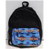 Image 1 : INDIGENOUS STYLE BLUE AND BLACK BACKPACK