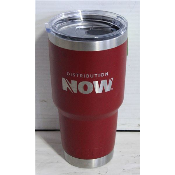 YETI RAMBLER 30 0Z. TRAVEL MUG - RED