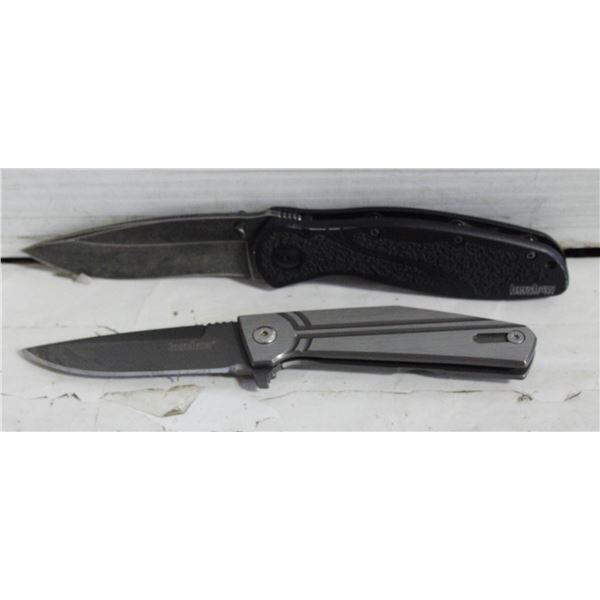 BAG WITH 2 KERSHAW POCKET KNIVES