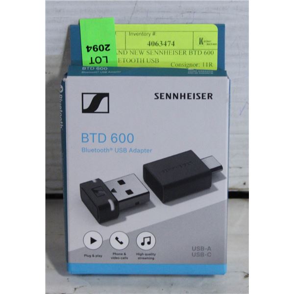 BRAND NEW SENNHEISER BTD 600 BLUETOOTH USB