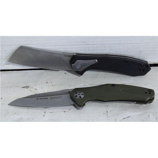 BAG WITH 2 KERSHAW POCKET KNIVES