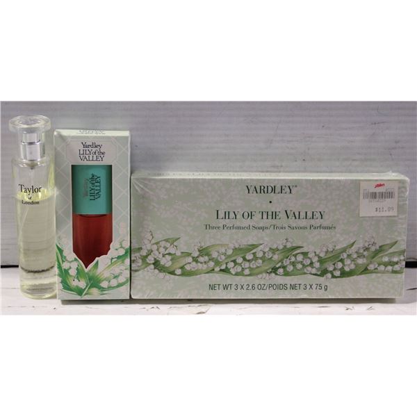 YARDLEY LILY OF THE VALLEY SOAP & PERFUME,