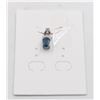 Image 1 : #261-HEATED BLUE SAPPHIRE & CZ  PENDANT