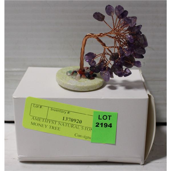 AMETHYST NATURAL STONE MONEY TREE