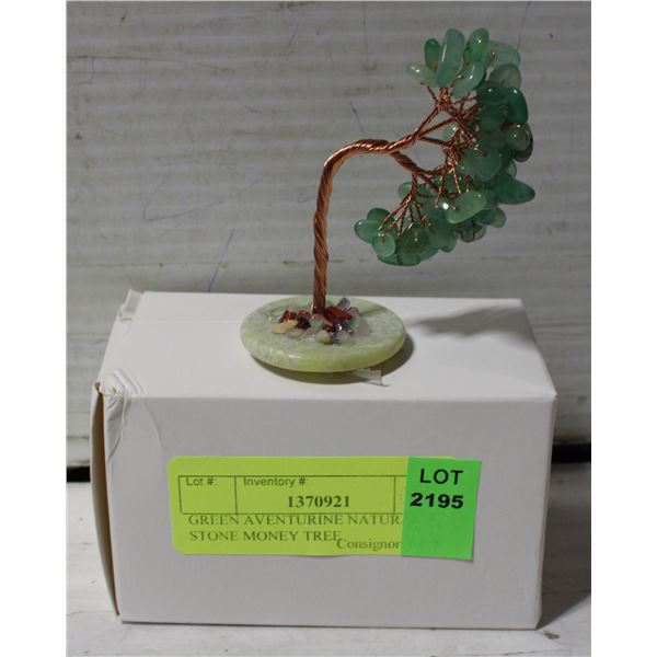 GREEN AVENTURINE NATURAL STONE MONEY TREE