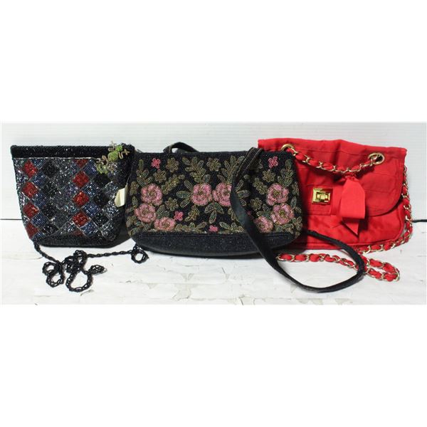 FLAT OF 2 BEADED PURSE & COSTA BLANCA SHOULDER