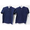 Image 1 : 2 NEW HARMONY BLUE POLO SHIRTS SIZE XXS
