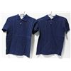 Image 1 : 2 NEW HARMONY BLUE POLO SHIRTS SIZE XXS