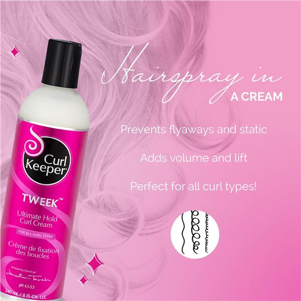 NEW 240ML CURL KEEPER TWEEK CURL CREAM