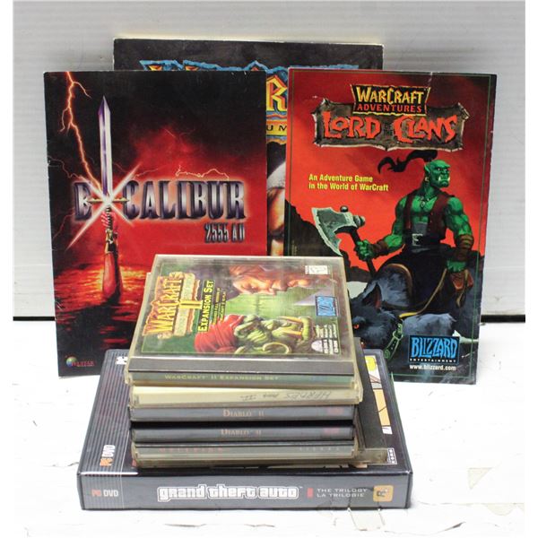 LOT OF VINTAGE PC ORIGINAL GAMES & BOOKS