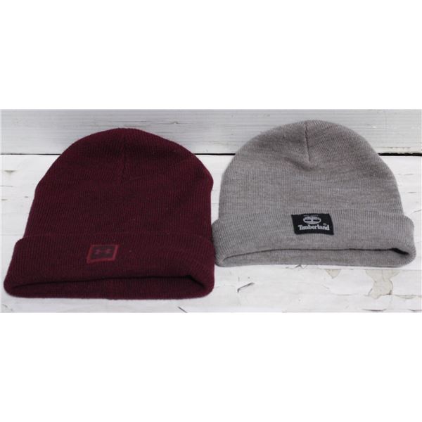 TIMBERLAND & UNDER ARMOUR TOUQUES