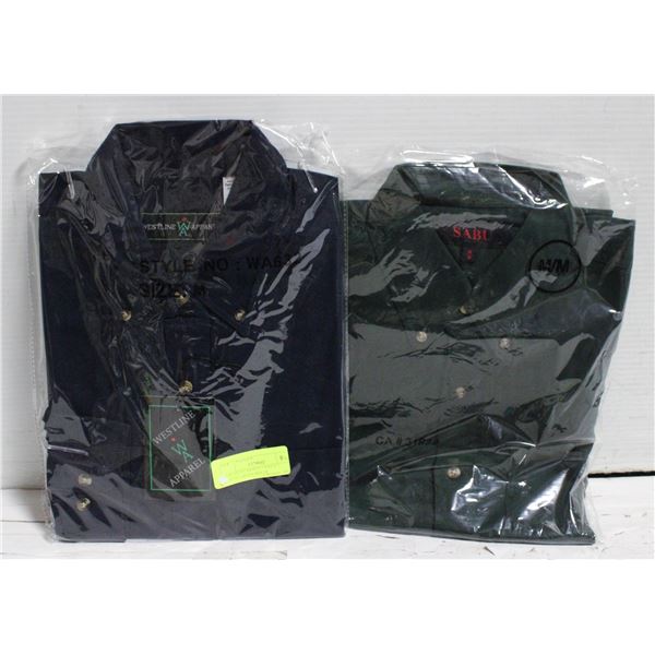 NEW MEN'S SHIRTS 1 NAVY 1 FOREST GREEN SIZE M