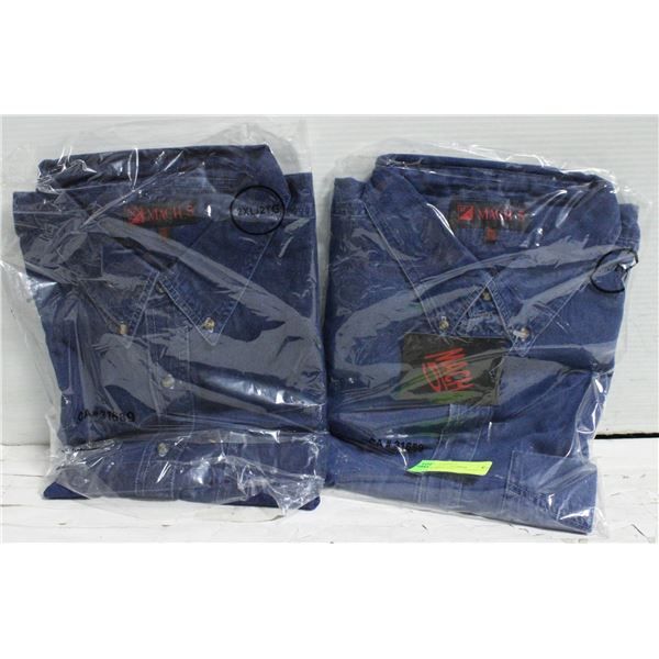 NEW MEN'S SHIRTS 2 DENIM SIZE 2XL