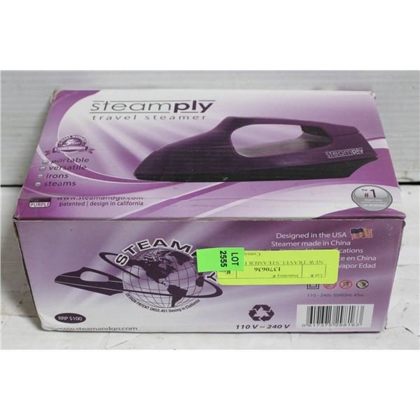 NEW TRAVEL STEAMER IRON