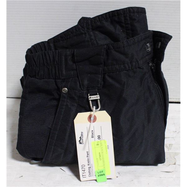SNOW BOARD PANT BLACK SIZE S