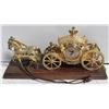 Image 1 : CLOCK ELECTRIC WITH COACH & CARRIAGE