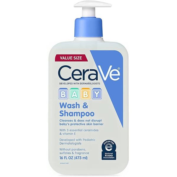 NEW CERAVE BABY WASH AND SHAMPOO 473ML