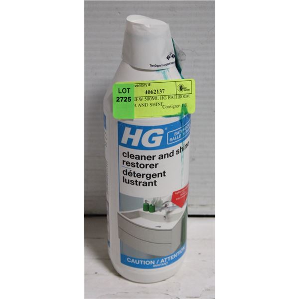 BRAND NEW 500ML HG BATHROOM CLEANER AND SHINE