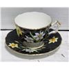 Image 1 : AYNSLEY BLACK ENGLISH FINE BONE CHINA