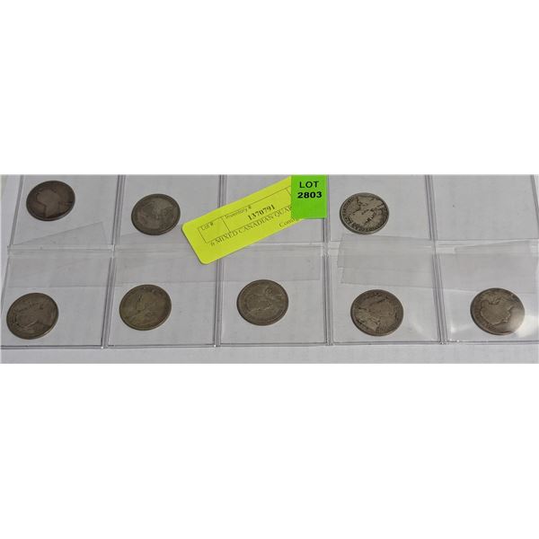 6 MIXED CANADIAN QUARTERS