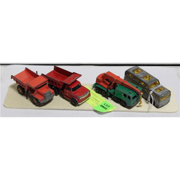 MATCHBOX TOYS. 4 TRUCKS