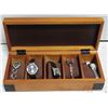 Image 1 : ESTATE WOOD WATCH BOX FULL OF ESTATE WATCHES